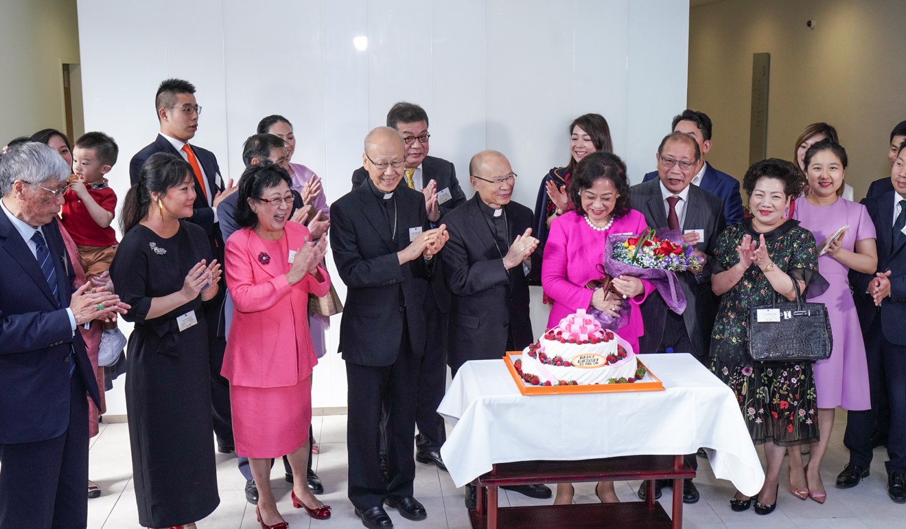 On her 70th birthday Rita Tong Liu made a donation of HK$80 million to Caritas Institute of Higher Education to help the school to gain accreditation as Saint Francis University. Photo: SCMP