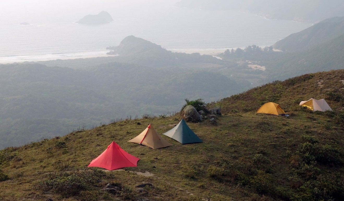 Andy Chu camps in Sai Kung with friends. Photo: Handout