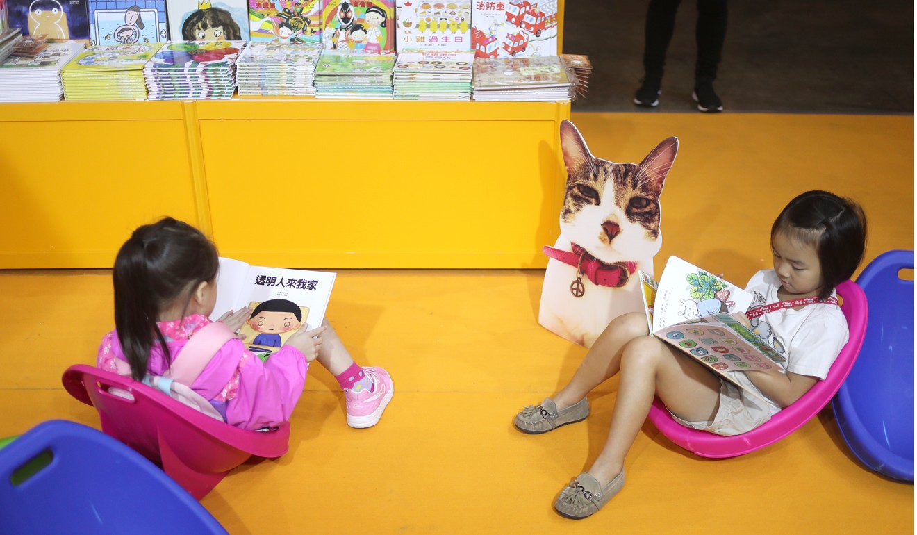 Young readers at the Hong Kong Book Fair. Photo: Winson Wong
