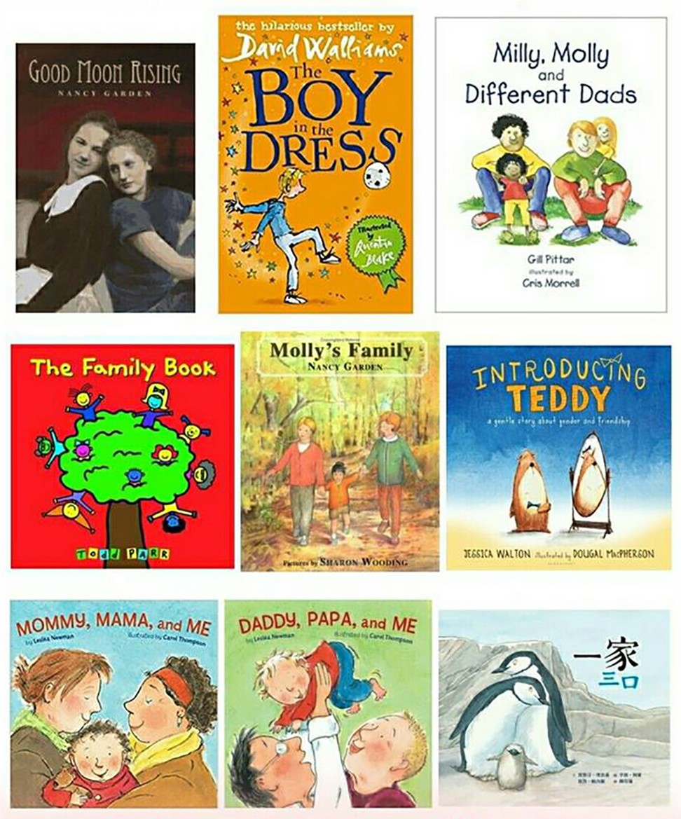 Ten children’s books with LGBT themes were taken off open library shelves because of complaints by an anti-gay group. Photo: Facebook