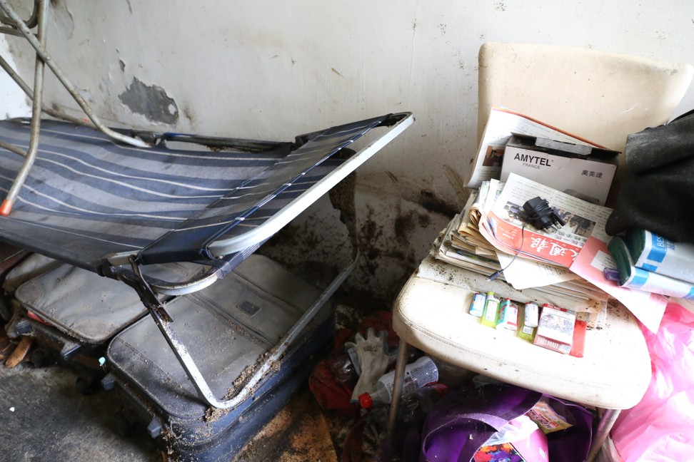 Detritus infested with bedbugs could be found all over the flat in Tuen Mun. Photo: Rachel Cheung