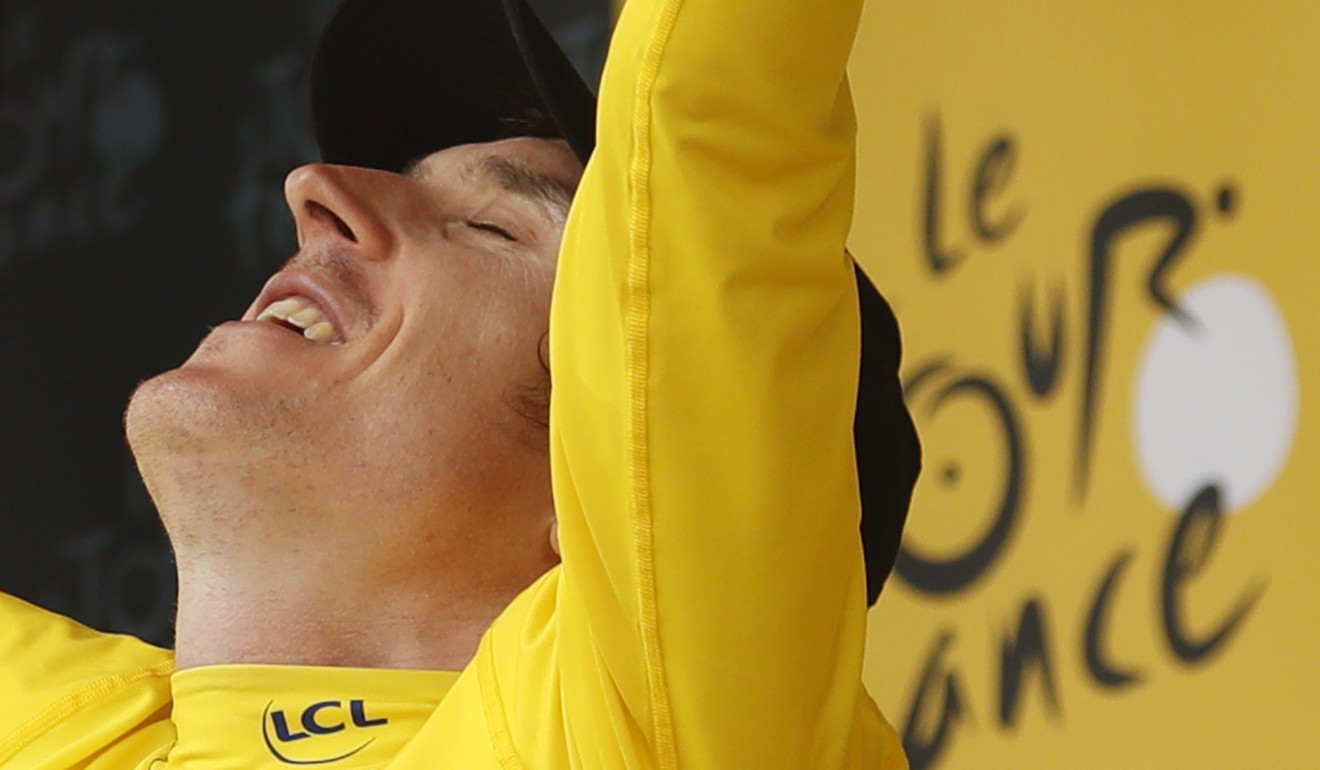 Geraint Thomas should win on the traditionally unchallenged precession into Paris. Photo: AP