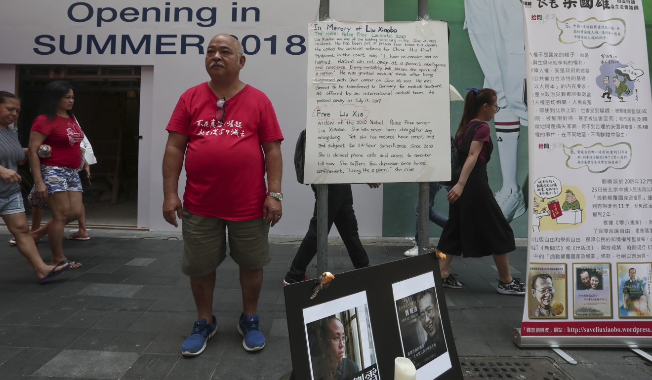 Tsang Kin-shing, also known as “the Bull” , in Causeway Bay. Picture: Jonathan WONG