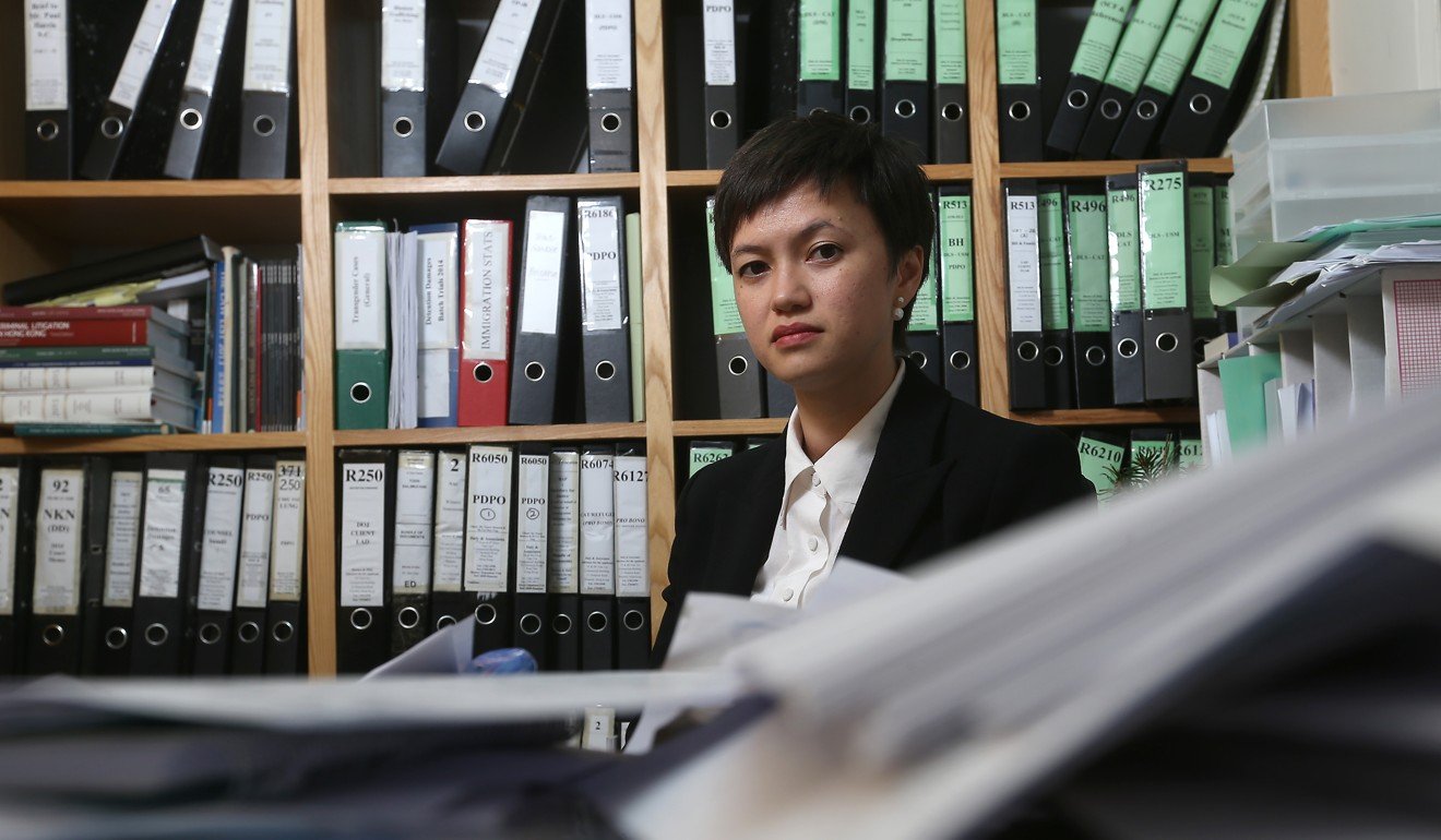 Patricia Ho, human rights lawyer, in her office at Wan Chai. Photo: K. Y. Cheng