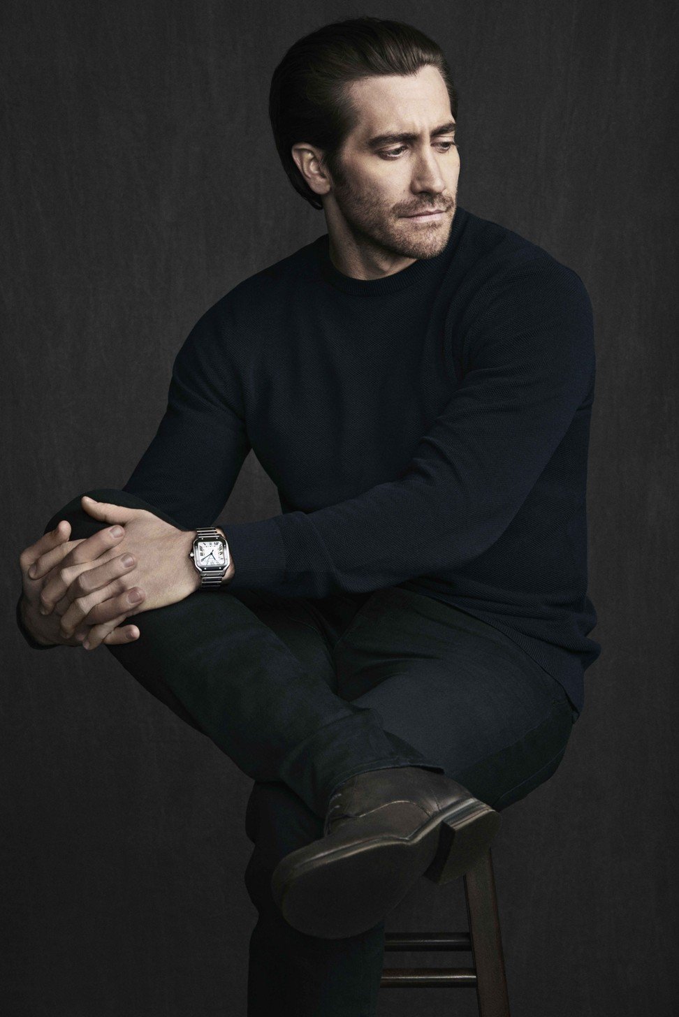 Jake Gyllenhaal is the face of the Santos de Cartier.