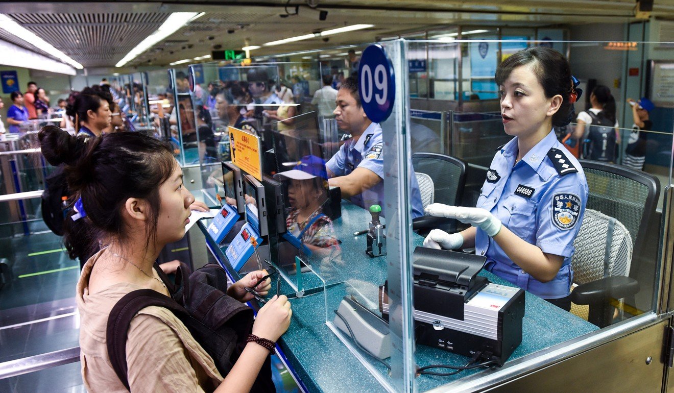 Chinese borders have facial recognition checks in place. Photo: Handout.