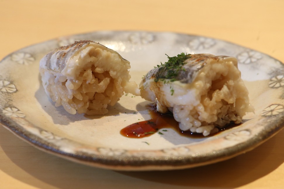 The two types of anago from Sushi Masataka in Wan Chai. Photo: David Wong