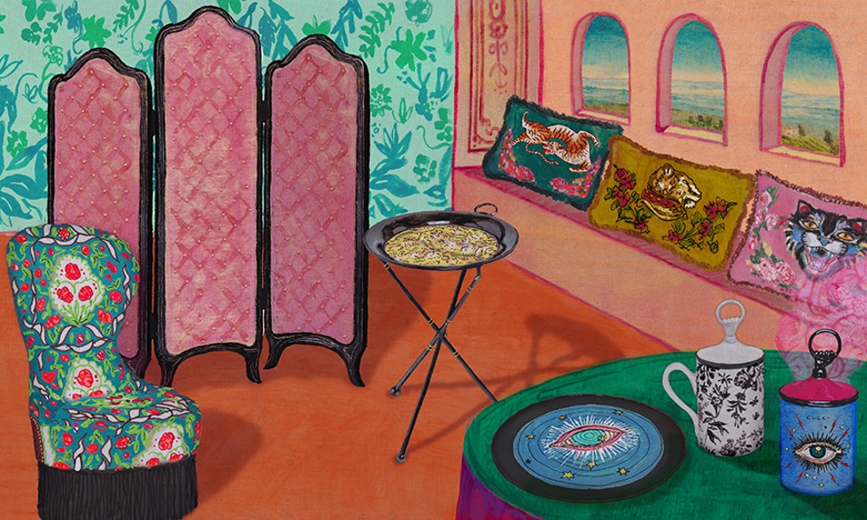 A selection of items from Gucci Decor.