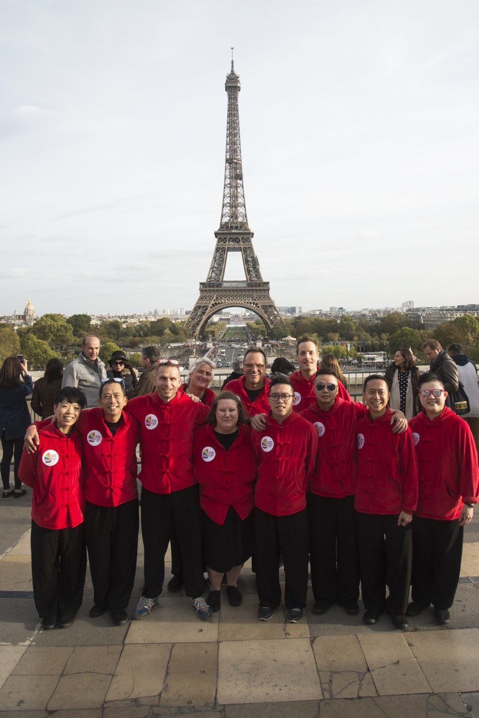 Philipse with his team in Paris. Picture: courtesy of Dennis Philipse