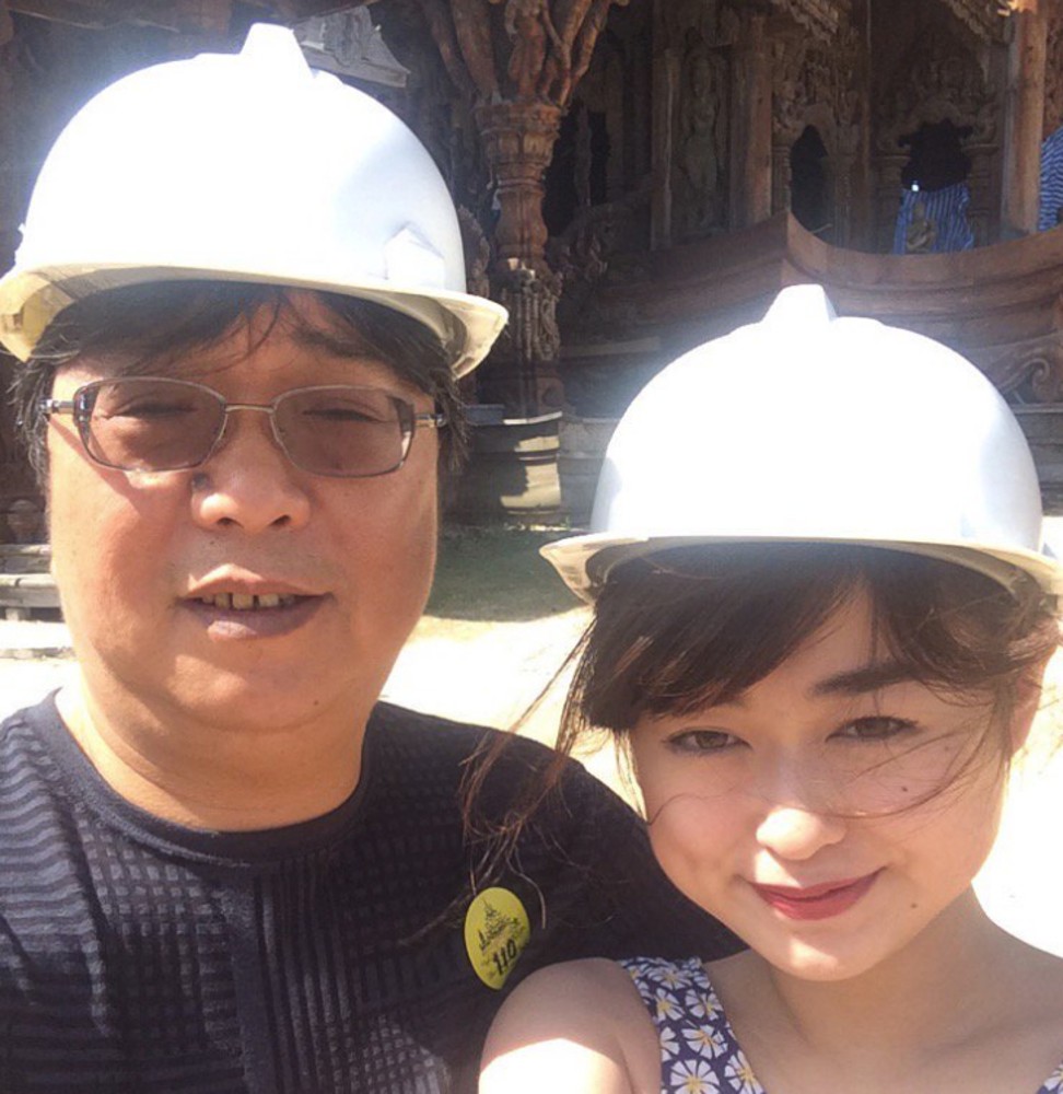 Gui Minhai is seen with his daughter Angela. Photo: Angela Gui via Twitter