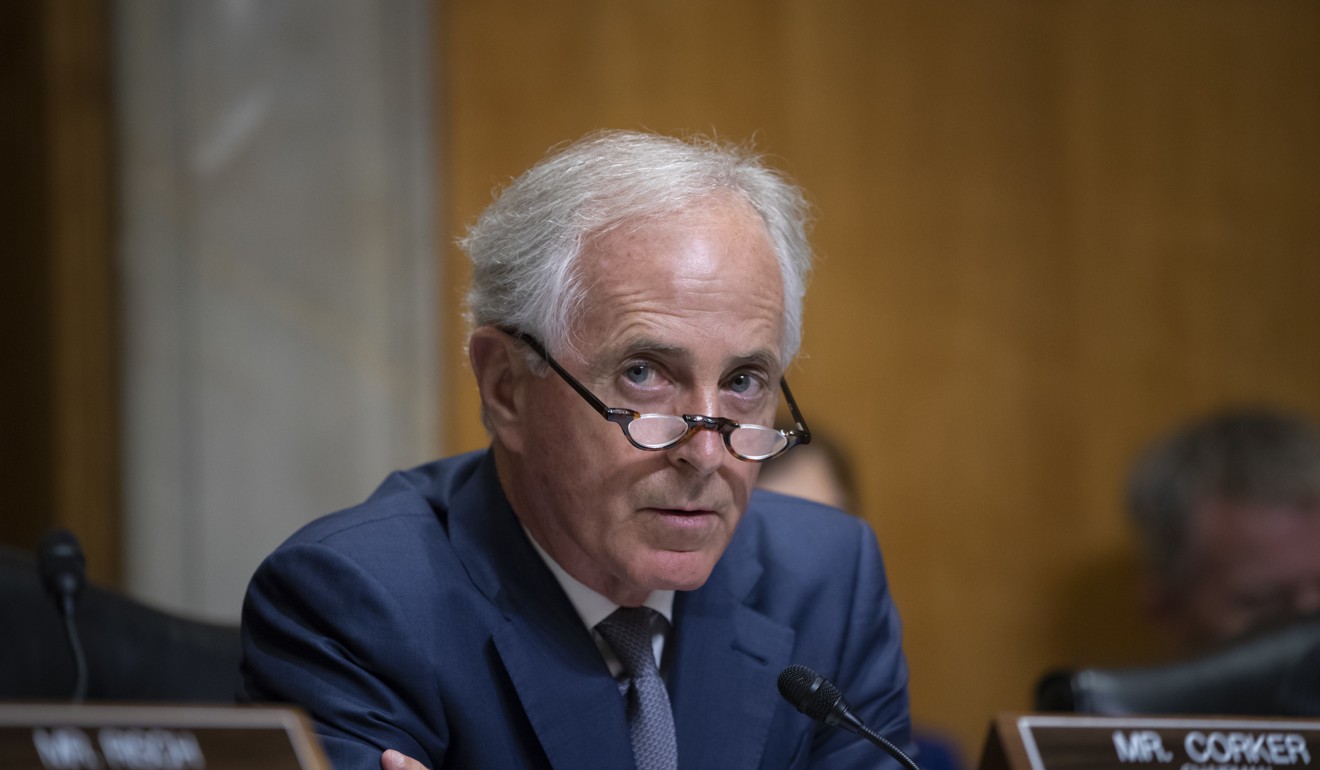 Tennessee Senator Bob Corker, a Republican, has called Trump’s conflicting messages about the administration’s policy towards Russia ‘undisciplined’. Photo: AP