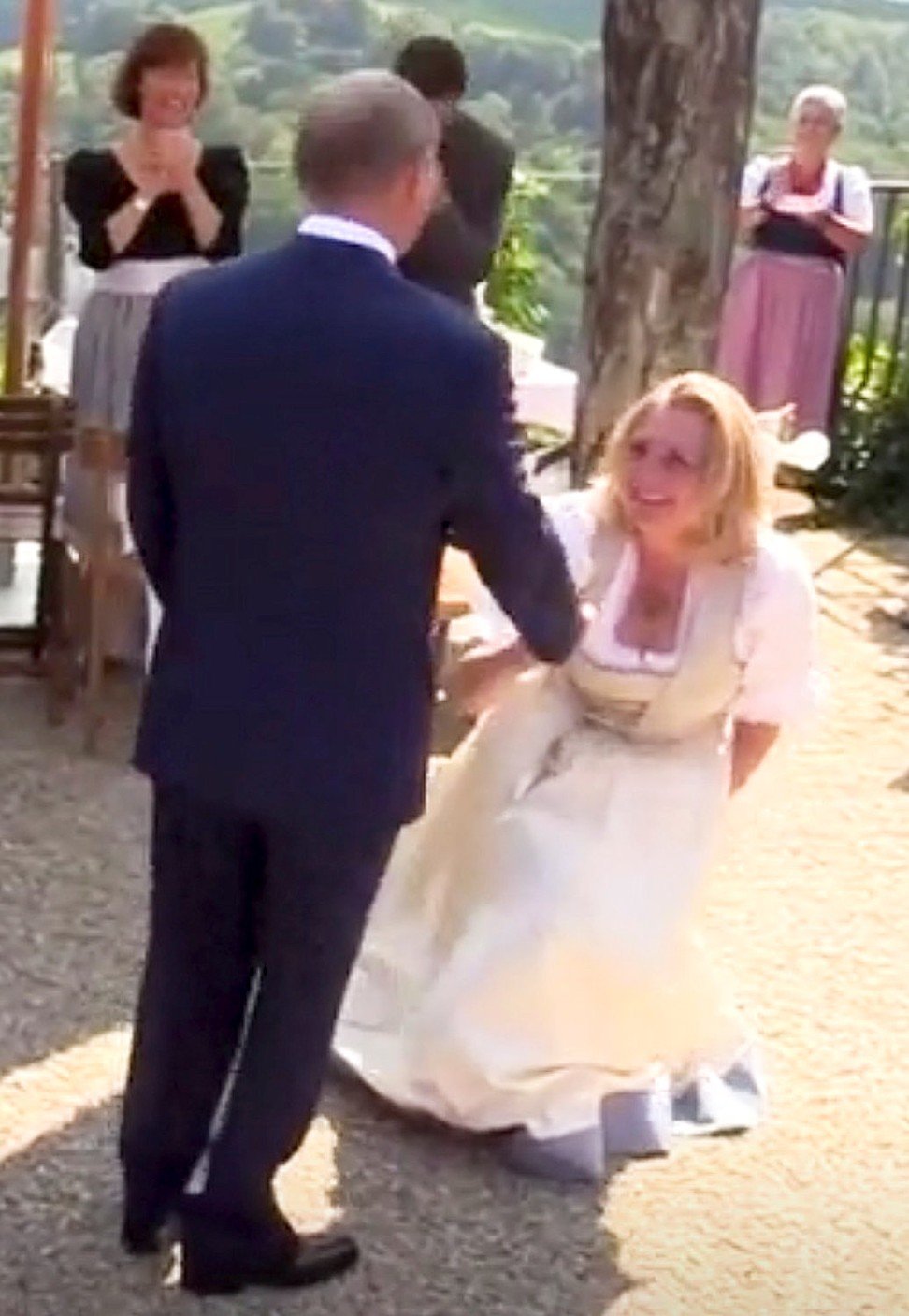 Russia's Vladimir Putin defends 'private' trip to Austrian foreign minister's wedding after ...