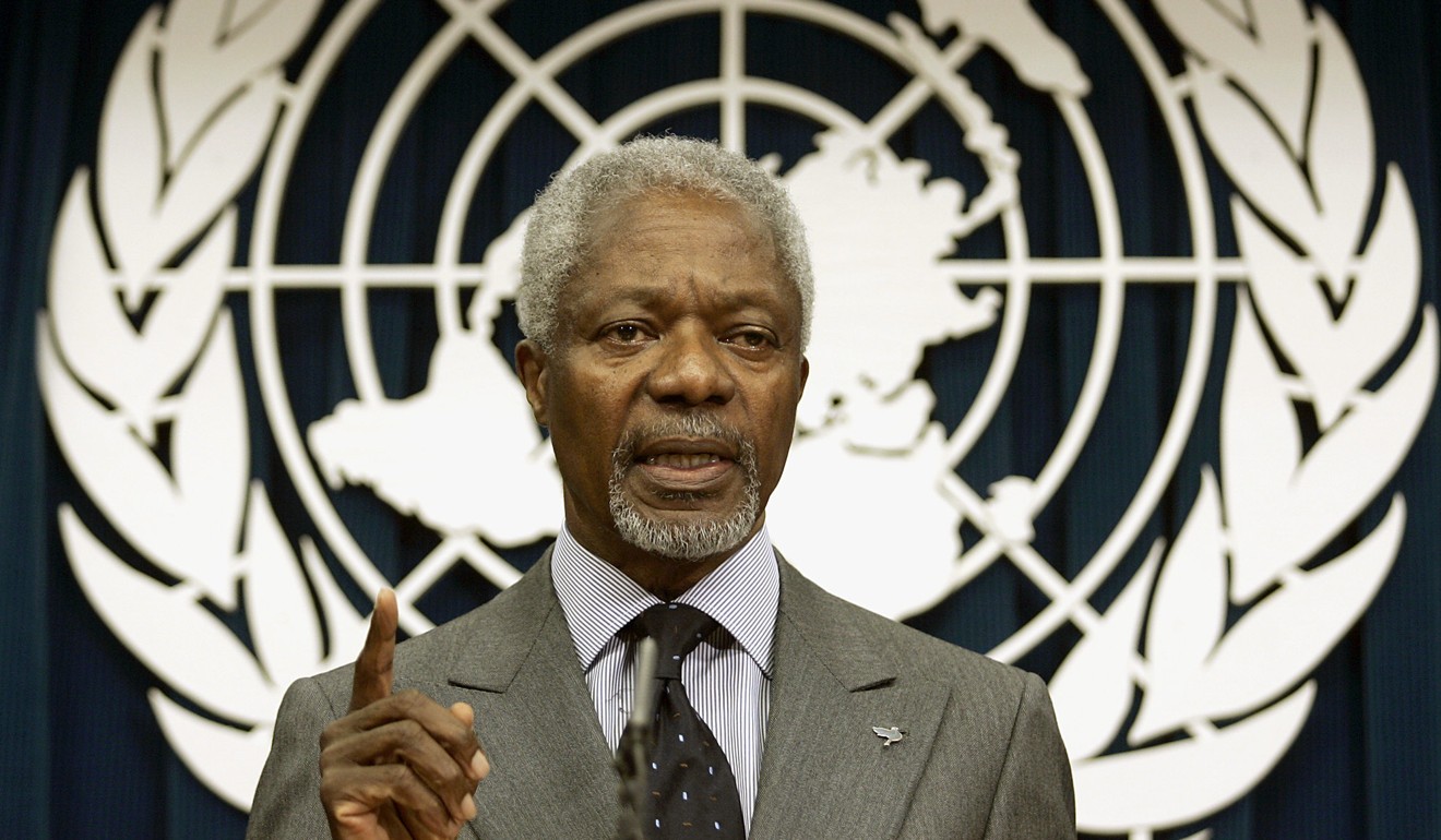 Kofi Annan worked for the UN in areas such as budget, personnel, refugees, and peacekeeping. Photo: AFP