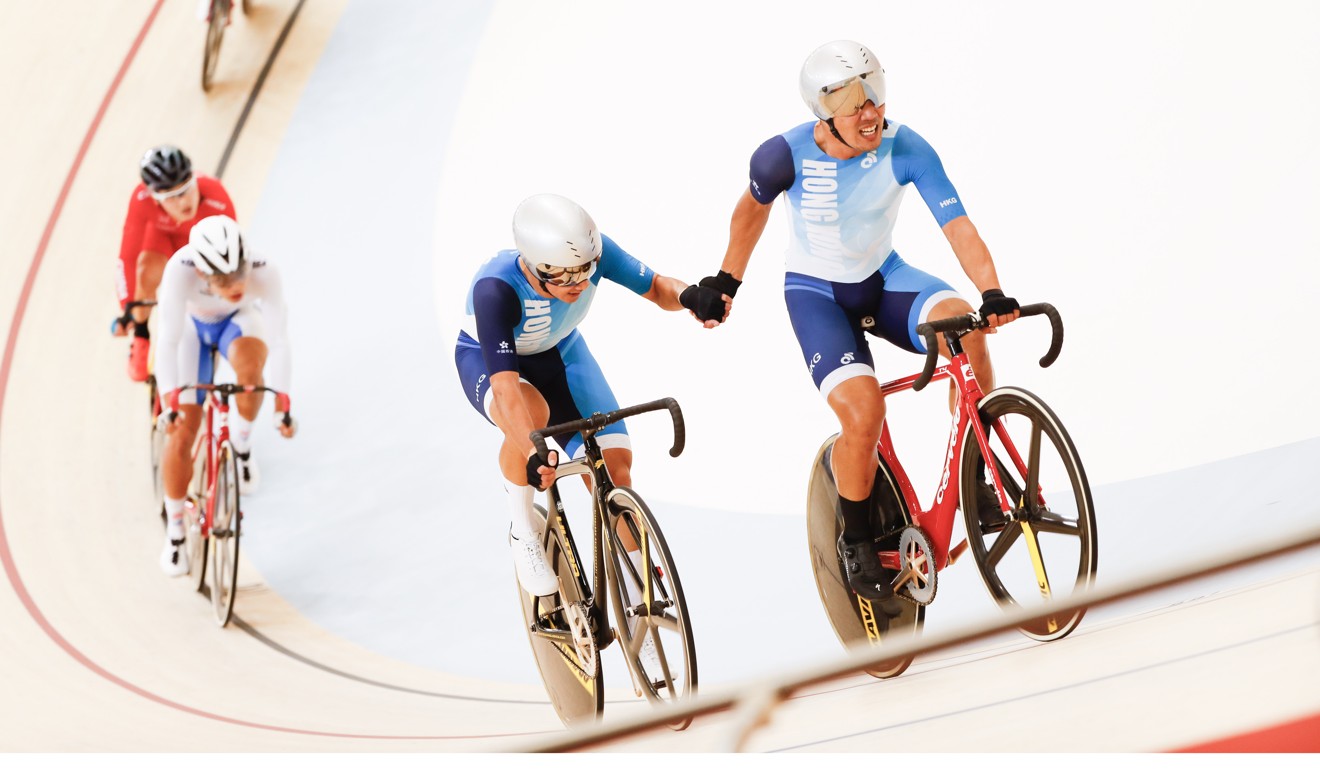 Cheung King-lok and Leung Chun-ying in the men’s madison. Photo: HKSF&OC