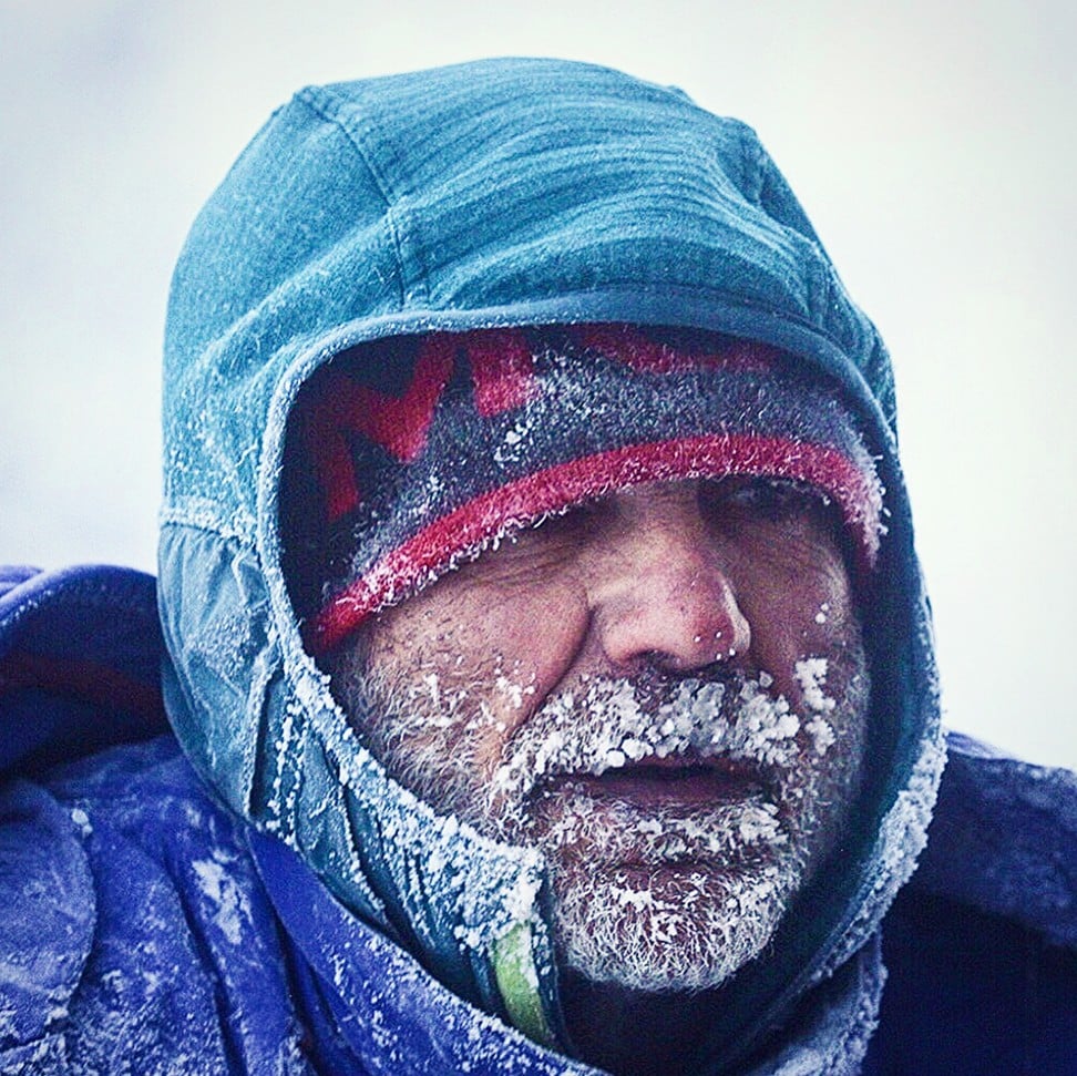 Roberto Zander during the Yukon Arctic Ultra trail race. Of the 30 runners who started the race, 27 had pulled out by day six.
