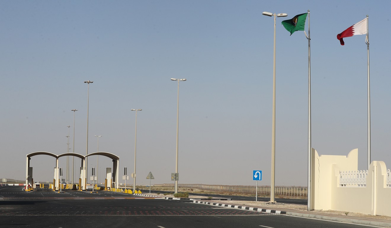 A general view of the Qatari side of the Abu Samrah border crossing with Saudi Arabia. Photo: AFP