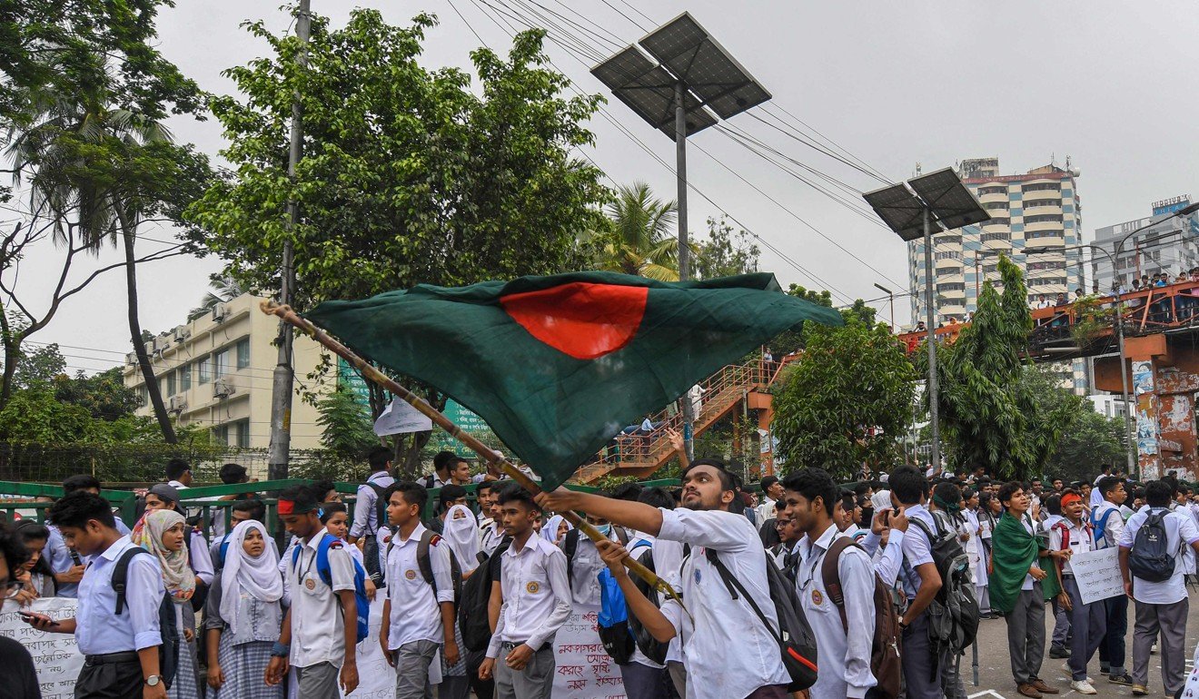 The Bangladeshi government has approved a new transport law allowing harsher punishments for offenders after last month’s student protests calling for road-safety improvements. Photo: AFP