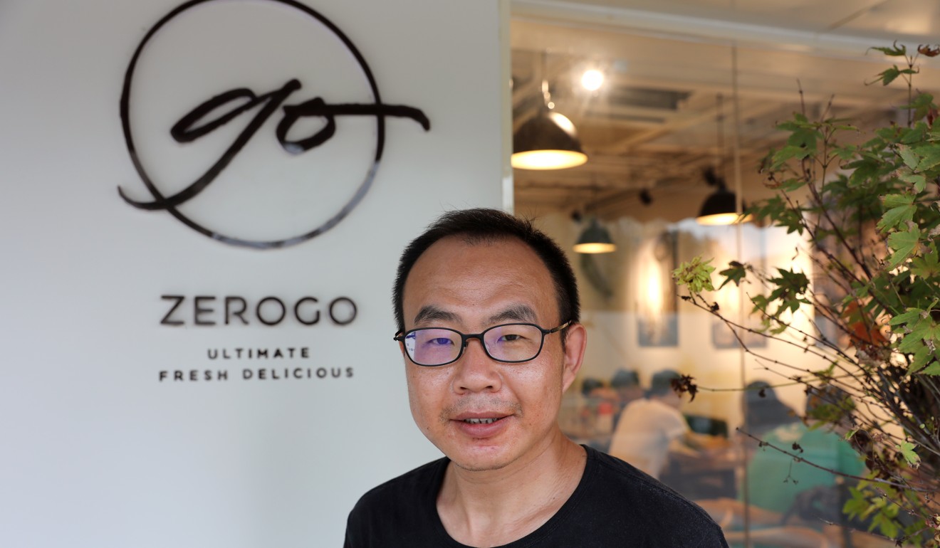 Raymond Xil, owner of Zerogo vegan restaurant in Wangjing, Beijing. Photo: Simon Song