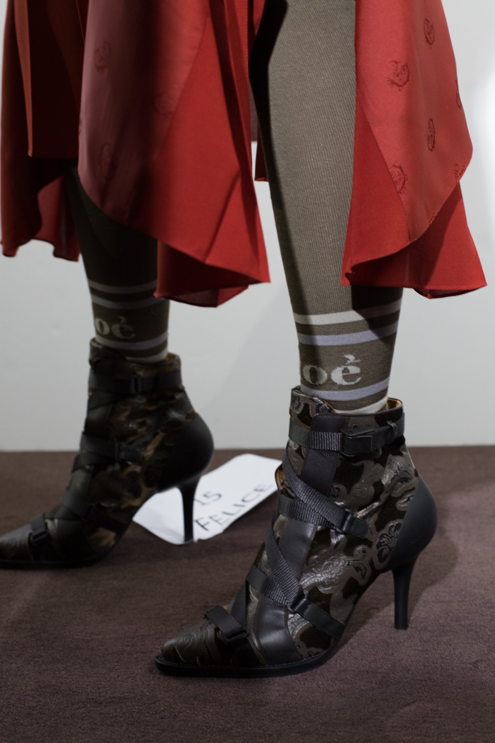 The pointed-toe stiletto booties in the autumn/winter 2018 collection is a signature design of Natacha Ramsay-Levi