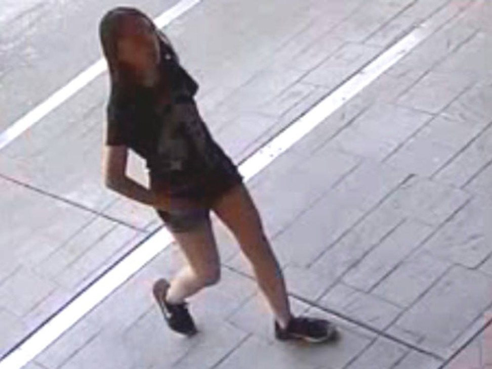 Marrisa Shen is seen entering a block of flats on Tuesday, July 18. She is wearing the same clothes that found on her body at 1am the next morning. Photo: IHIT