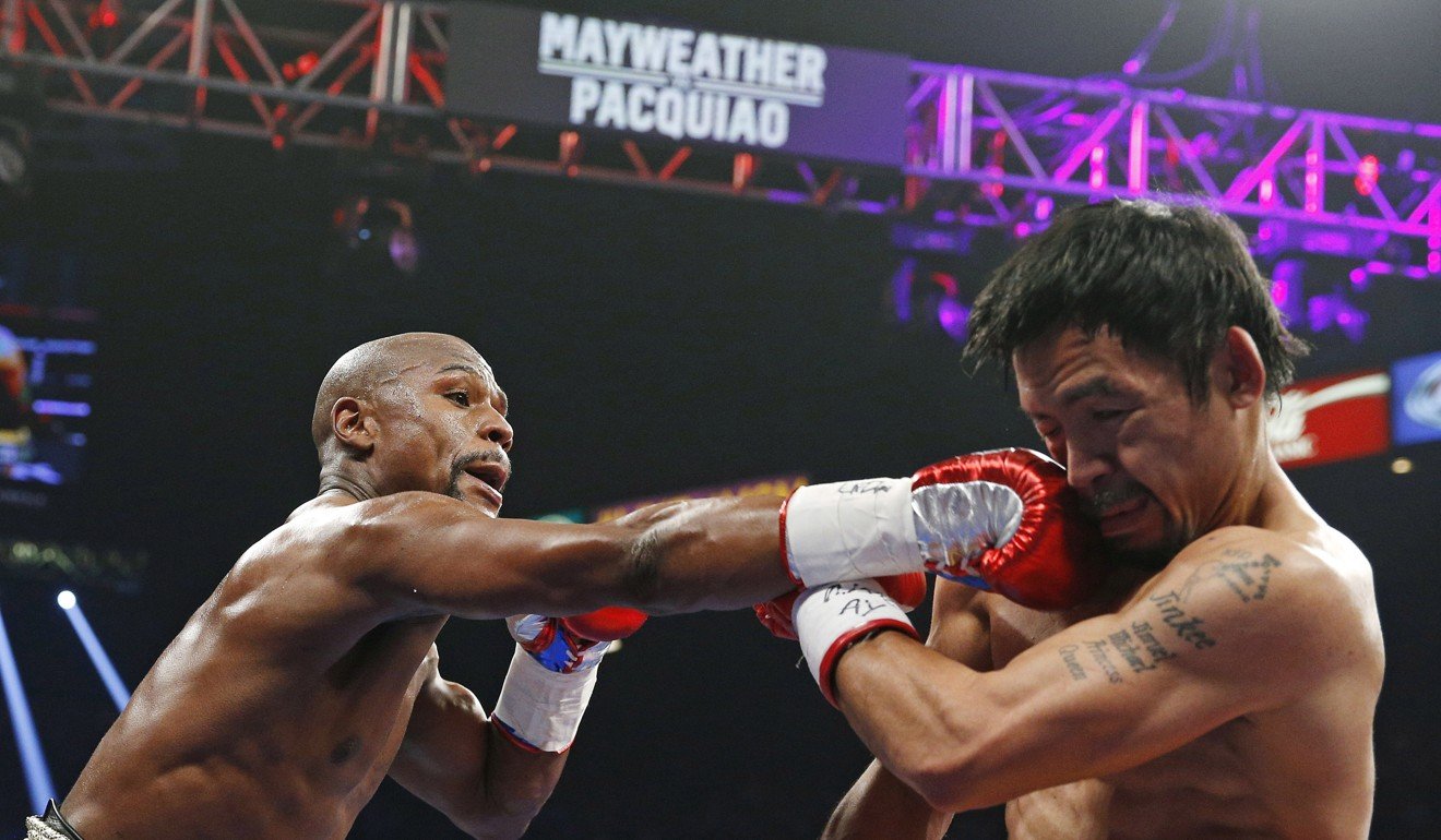 Floyd Mayweather Jnr beat Manny Pacquiao in their hugely anticipated first fight. Photo: AP