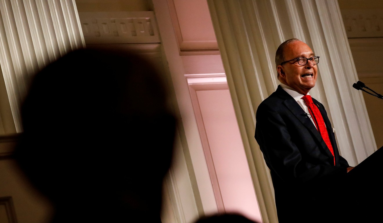 White House economic adviser Larry Kudlow says China is the “biggest culprit” in terms of doing damage to the global trading system. Photo: Reuters