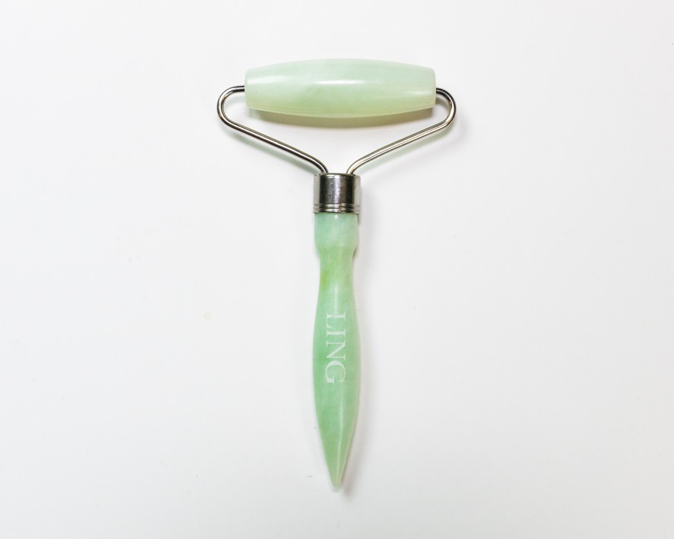 A jade roller sold by New York’s Ling Skin Care chain.