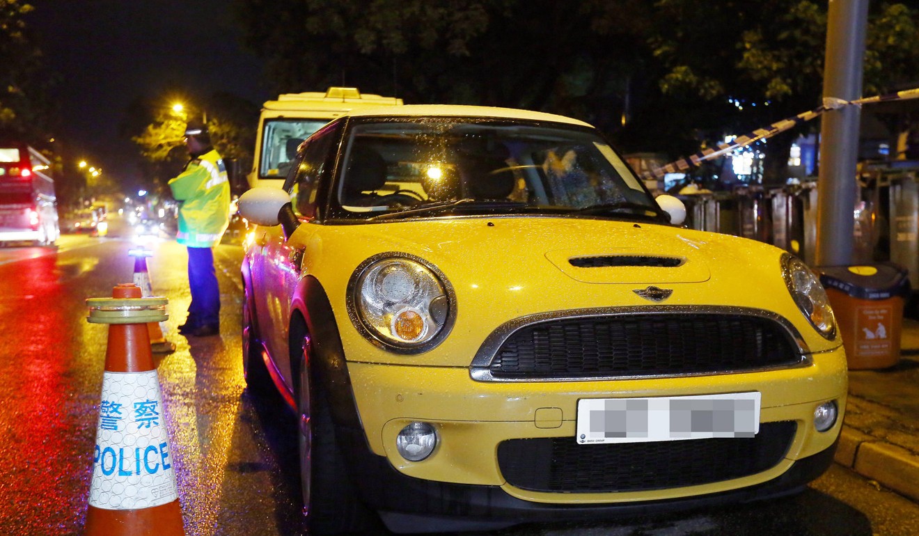 Khaw’s wife and daughter were found unresponsive in this Mini Cooper. Photo: Edmond So