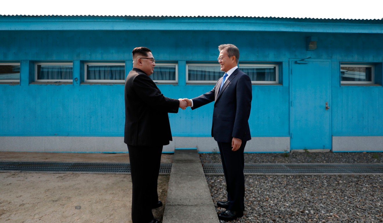 The April meeting between Kim Jong-un and Moon Jae-in was not well received by those who had escaped the North. Photo: AFP