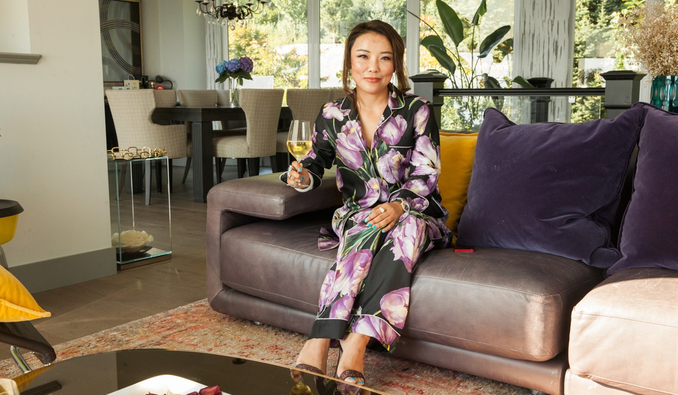 Amy Zhang in Dolce & Gabbana pyjamas at her birthday party. Photo: Christine McAvoy Photography