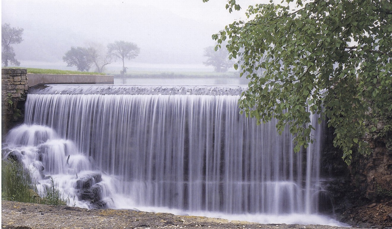 A waterfall in the grounds of the estate. Picture: courtesy of Taliesin Preservation