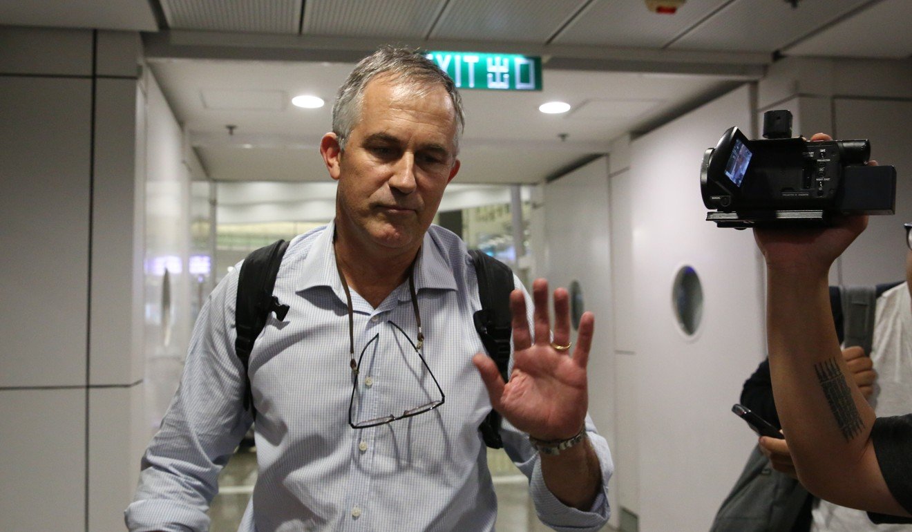 Victor Mallet returned to Hong Kong on Sunday evening. Photo: Edmond So