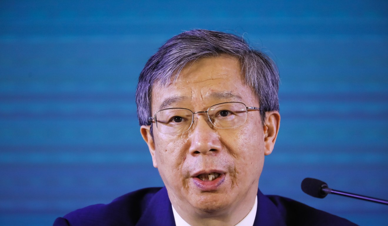 Yi Gang, governor of the People's Bank of China, on Sunday said the government still had “plenty of options” when it came to stablising economic growth and dealing with external uncertainties. Photo: Bloomberg