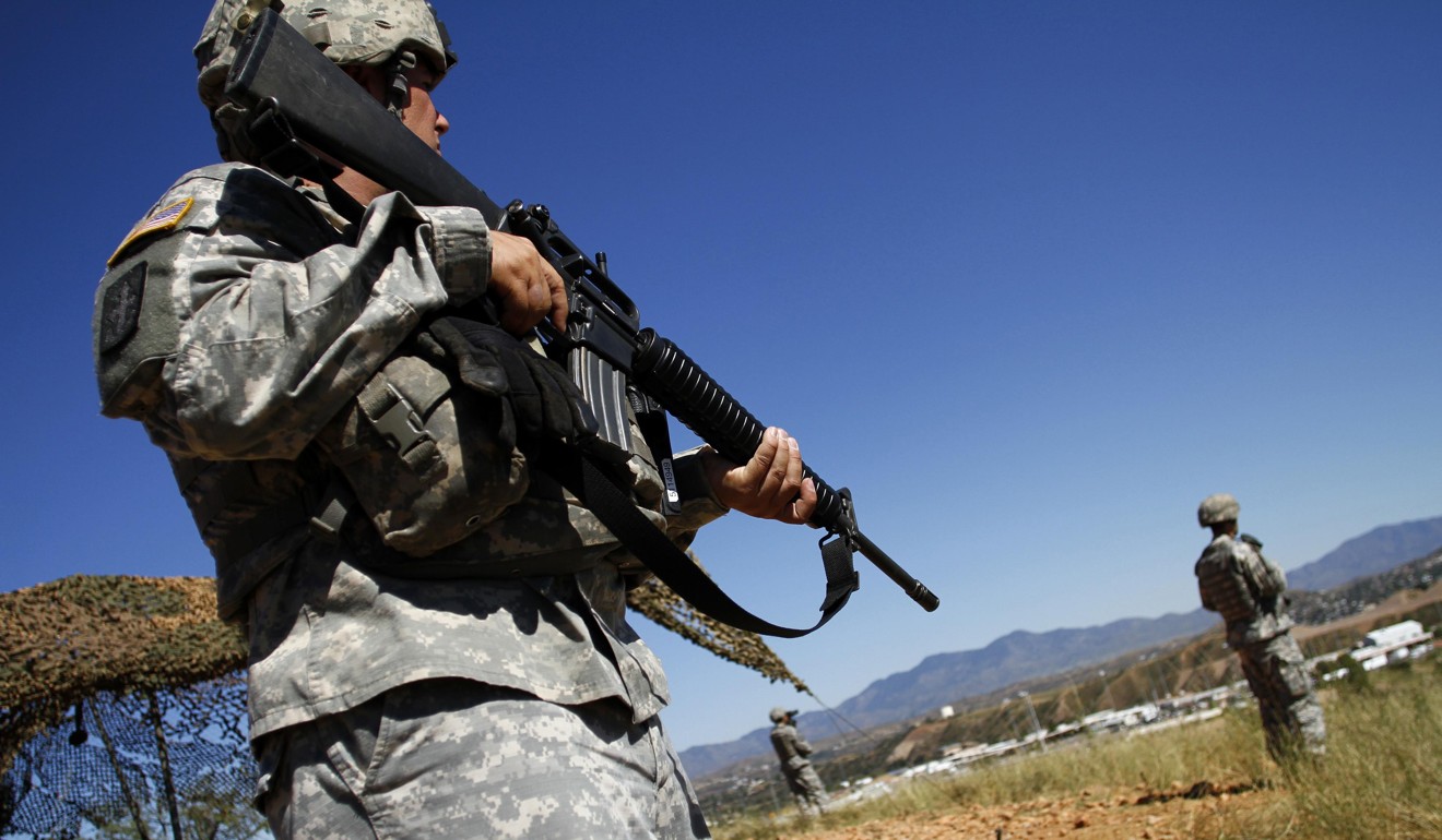 US National Guard troops patrolling the border with Mexico in October, 2010. Photo: Reuters