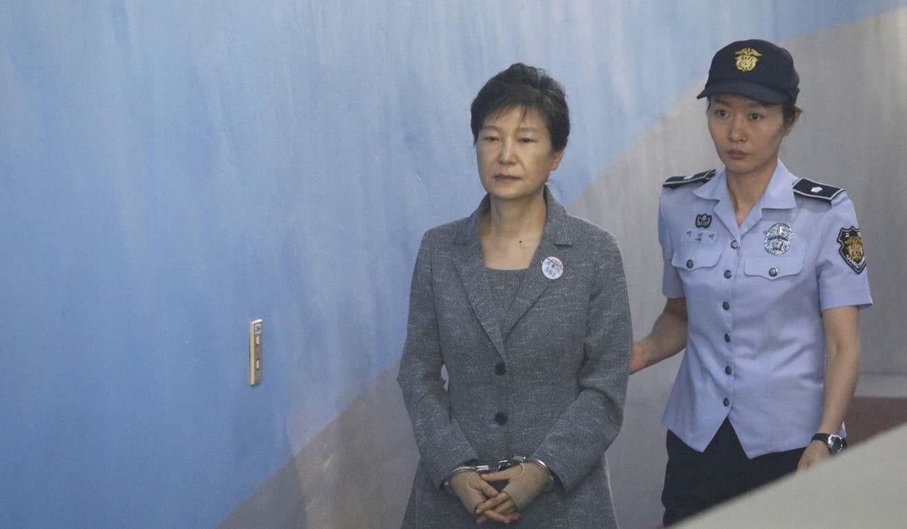South Korea’s former president Park Geun-hye was sentenced to 24 years in prison in April for demanding bribes from Samsung and other large firms. Photo: AFP