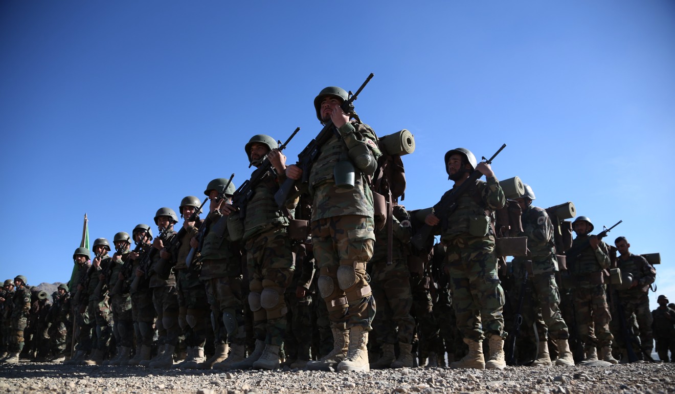 Afghan forces are about 40,000 personnel below their target strength of 352,000. Photo: Xinhua