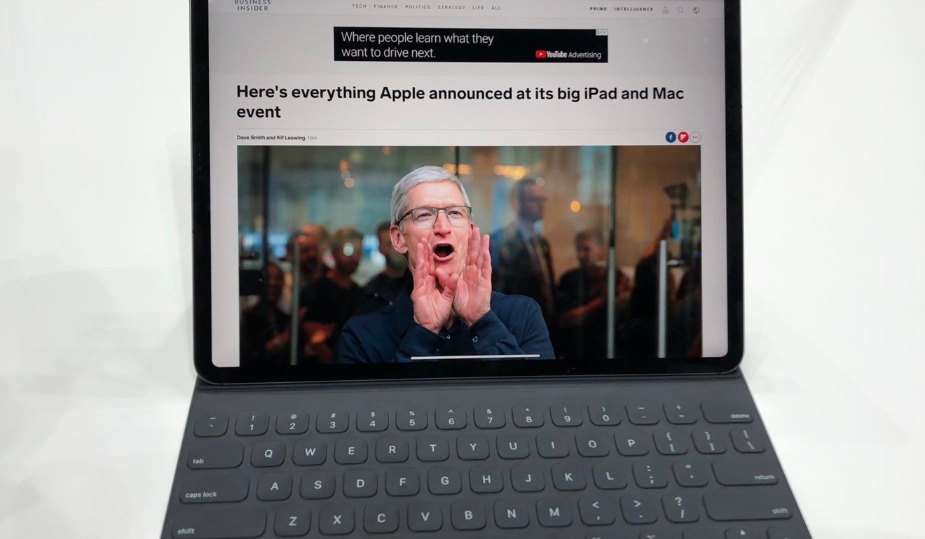 Tim Cook, Apple’s CEO (inset) on one of the new iPad Pros launched on Tuesday, has said publicly that he is excited about the potential of augmented reality.