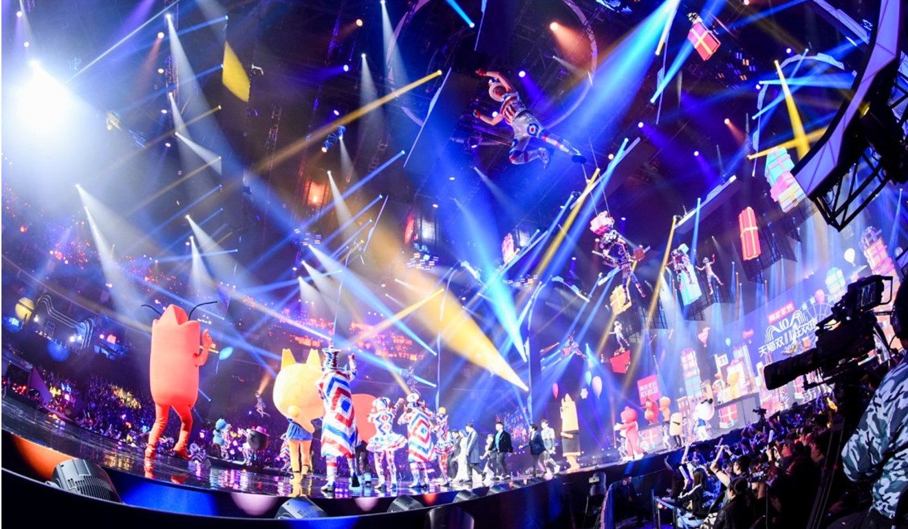 Millions of Chinese people watch the televised Singles’ Day gala show each year.