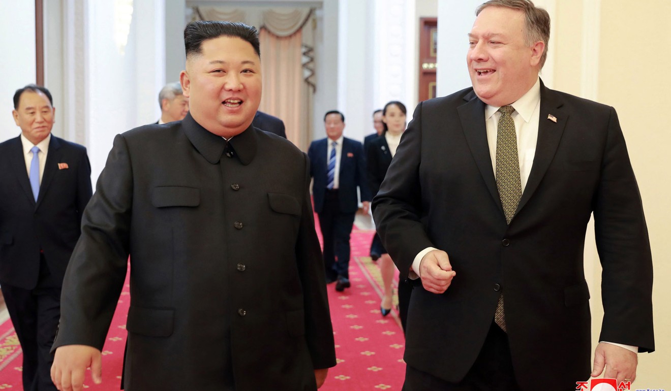 US Secretary of State Mike Pompeo (right) and his North Korean counterpart Kim Yong-chol were to meet in New York. Photo: AP