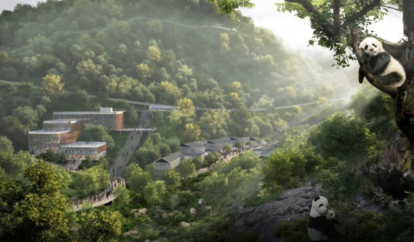 Chengdu Panda Reserve will be constructed at three different sites.