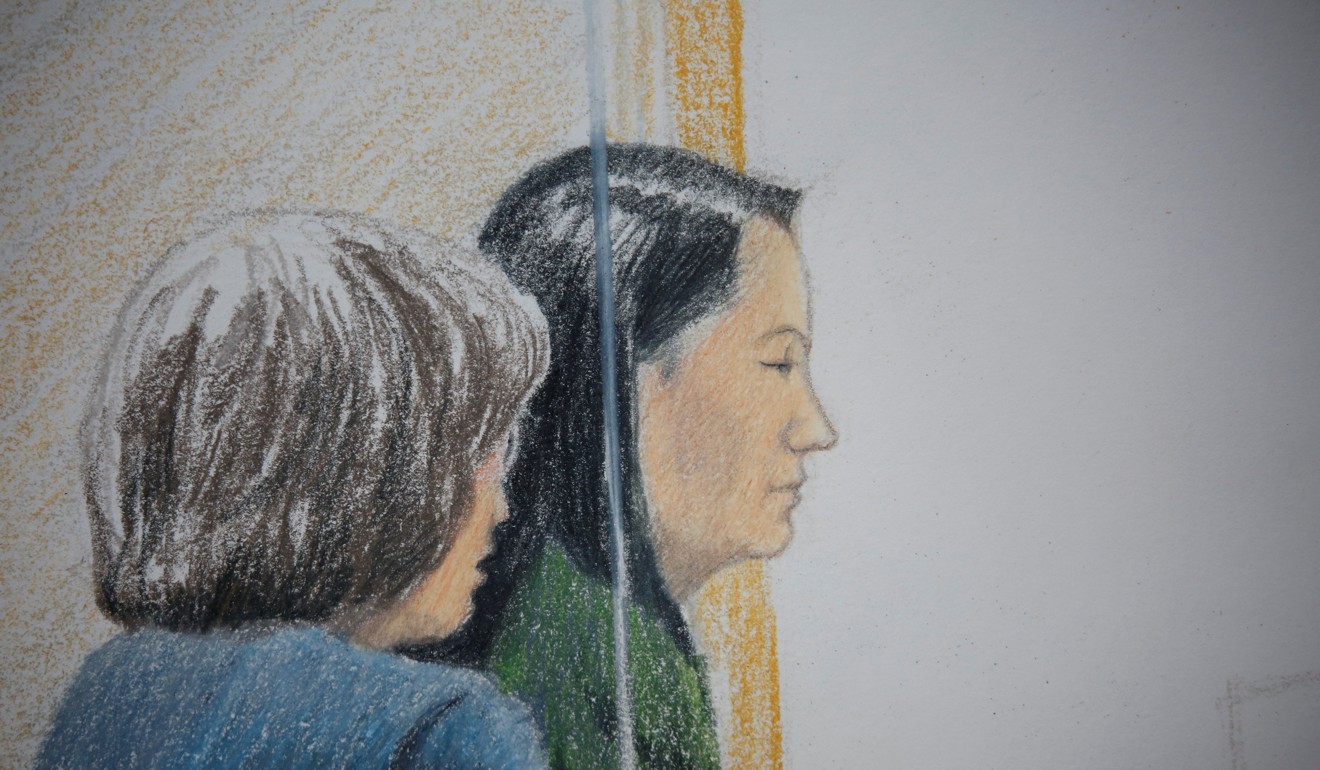 Artist’s impression of Huawei CFO Meng Wanzhou at her B.C. Supreme Court bail hearing in Vancouver, Canada on Friday. Credit: Reuters