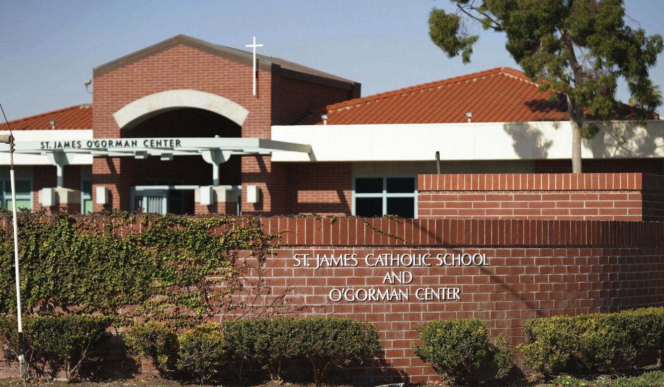 Saint James Catholic School in Torrance, California. Photo: AP