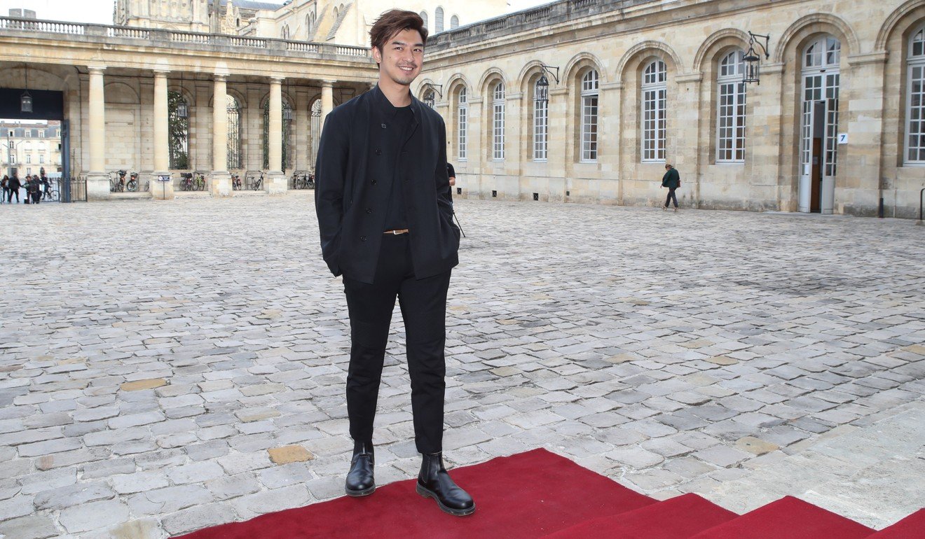 Taiwanese actor Chen at Bordeaux City Hall.
