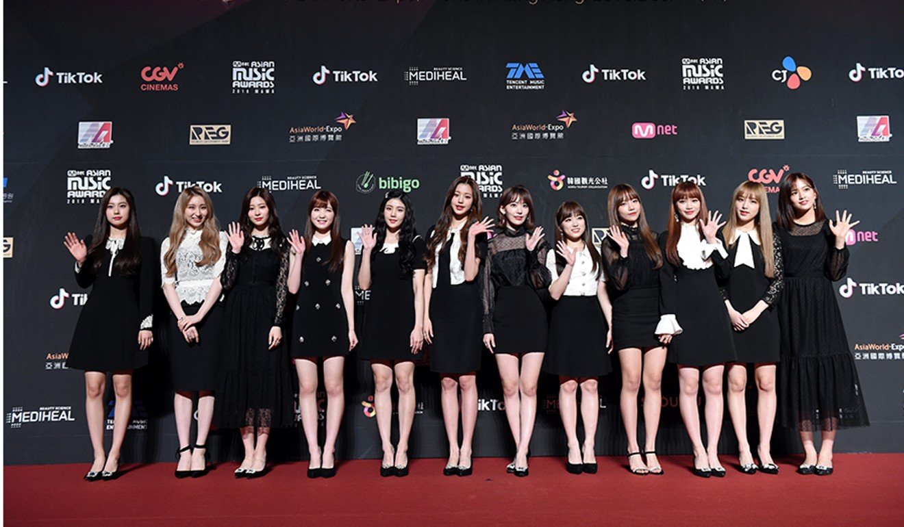 The South Korean-Japanese girl band IZ*ONE