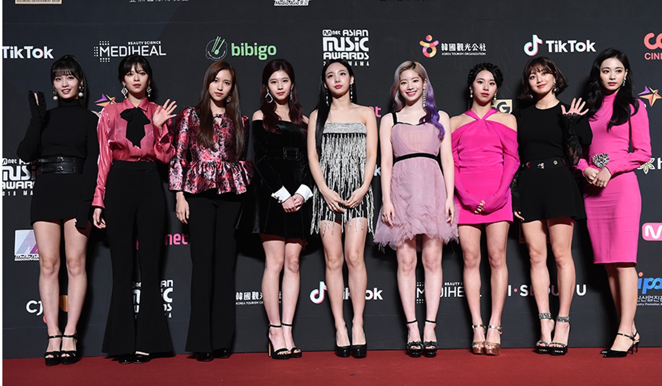 The South Korean girl band TWICE