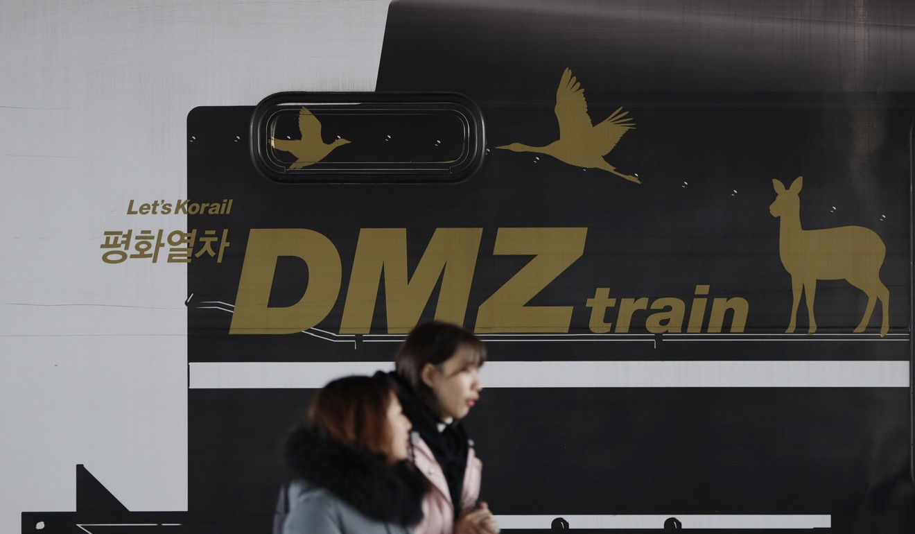 The two Koreas are working together to reconnect their railways. Photo: AP