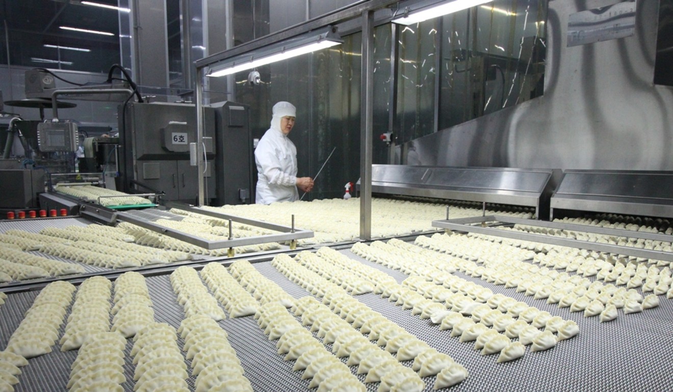 A dumpling production line at a CJ CheiJedang factory. Photo: David Lee