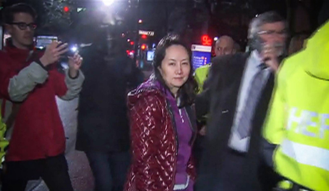 This TV image provided by CTV shows Huawei Technologies Chief Financial Officer Meng Wanzhou as she exits the British Columbia Superior Courts building in Vancouver on December 11. Photo: CTV/AFP
