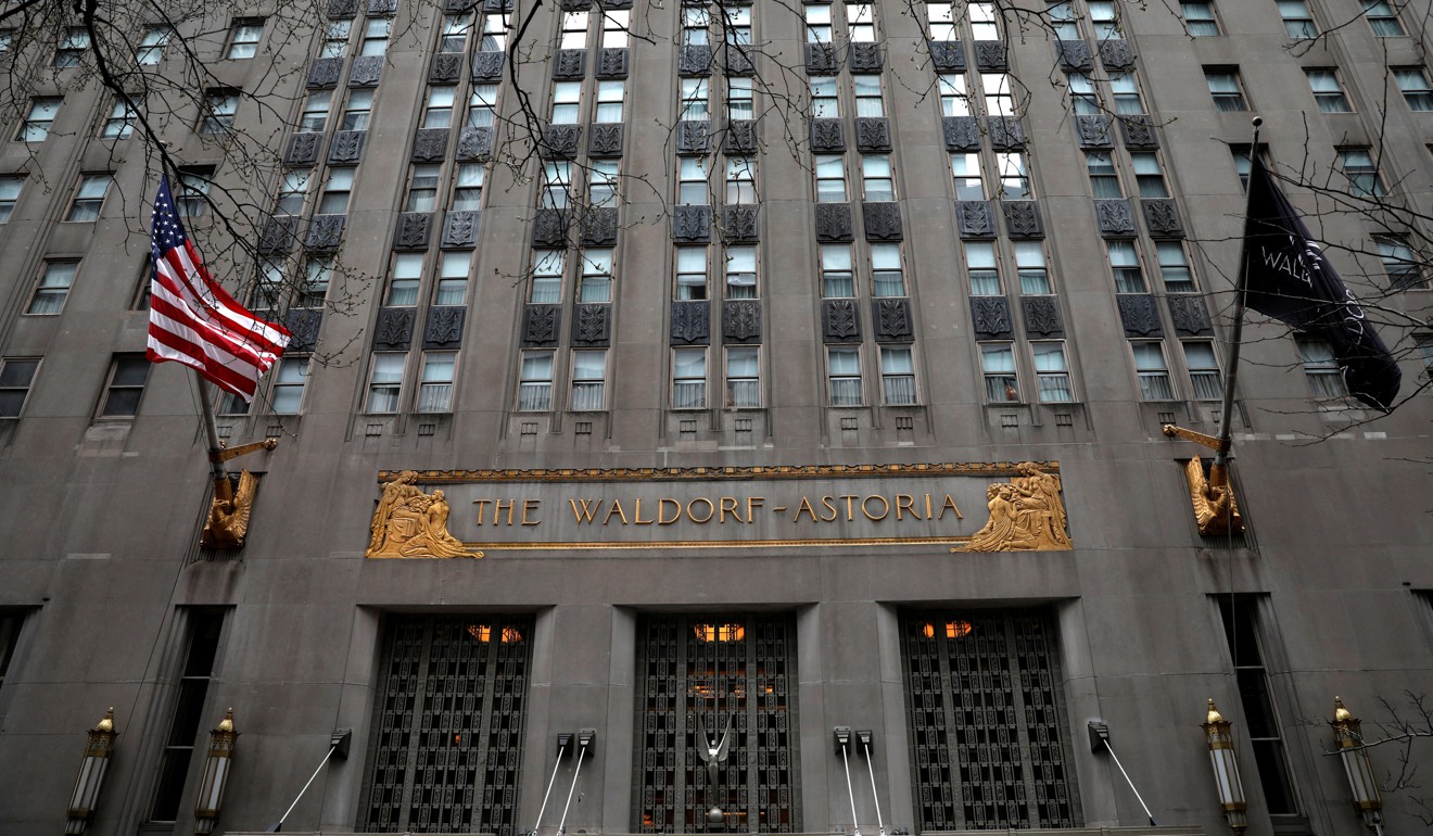 Anbang is known for its aggressive global expansion, including its US$2 billion acquisition of New York’s Waldorf Astoria hotel in 2014. Photo: Reuters