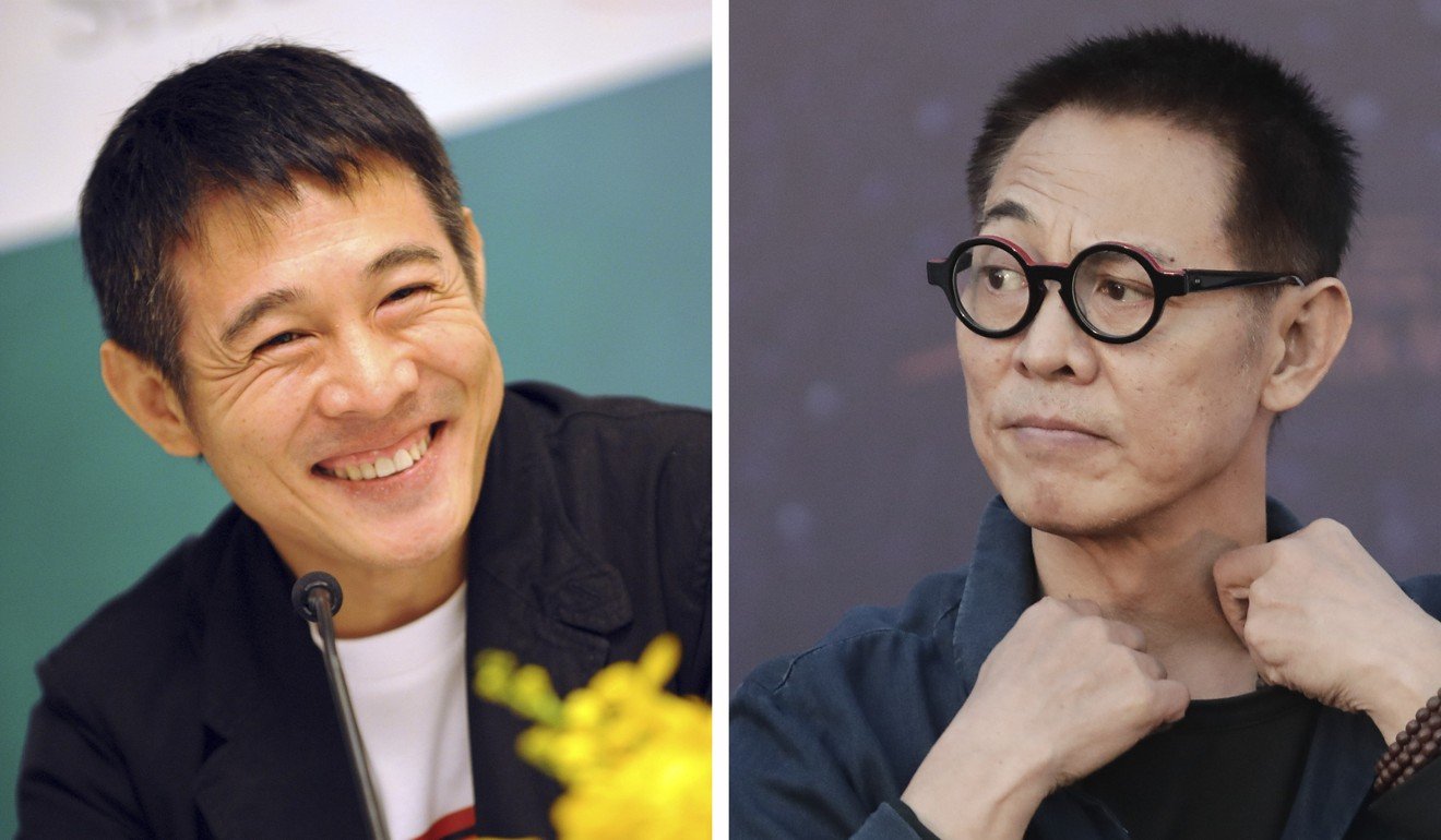 Jet Li in 2008 (left) and 2019. Photos: AFP and Imaginechina
